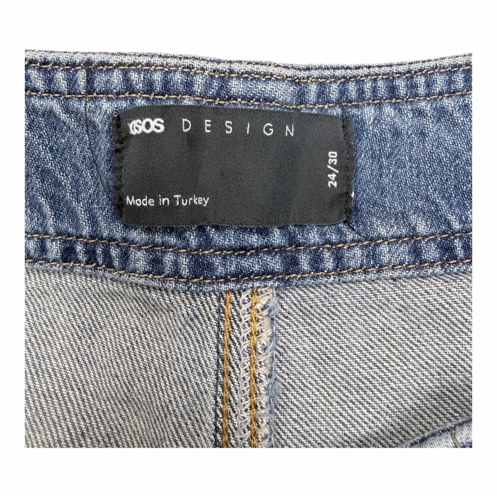 ASOS Blue Wide Leg Cargo Jeans - Picture 7 of 11